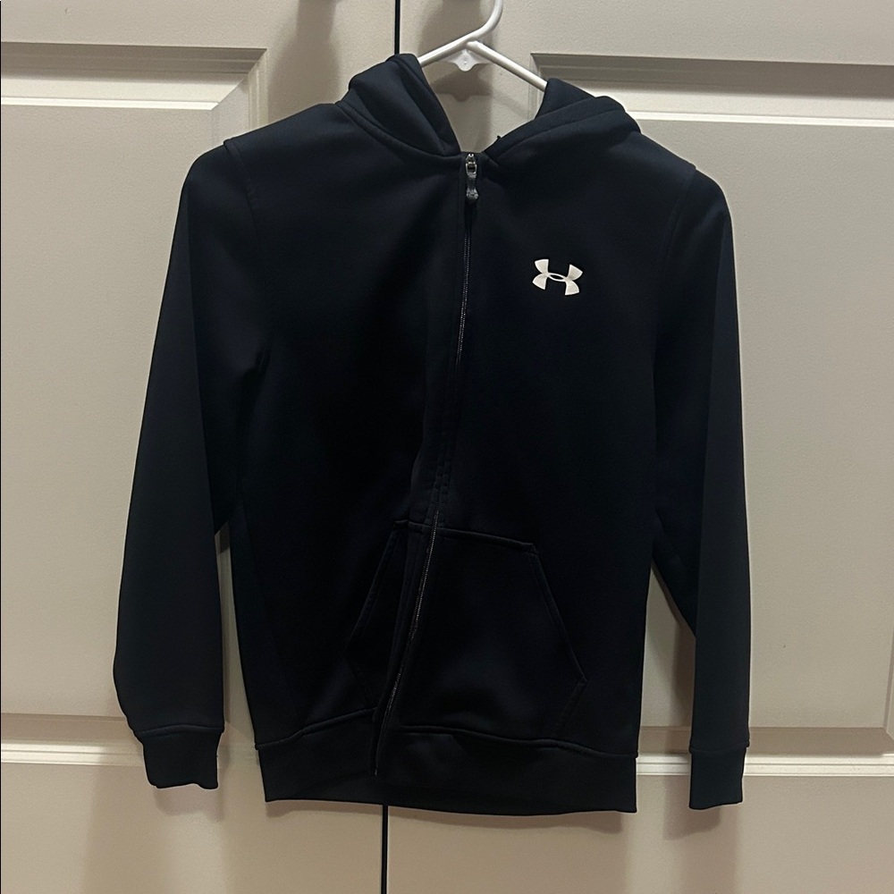 Under Armour Kids Black Full-Zip Hoodie